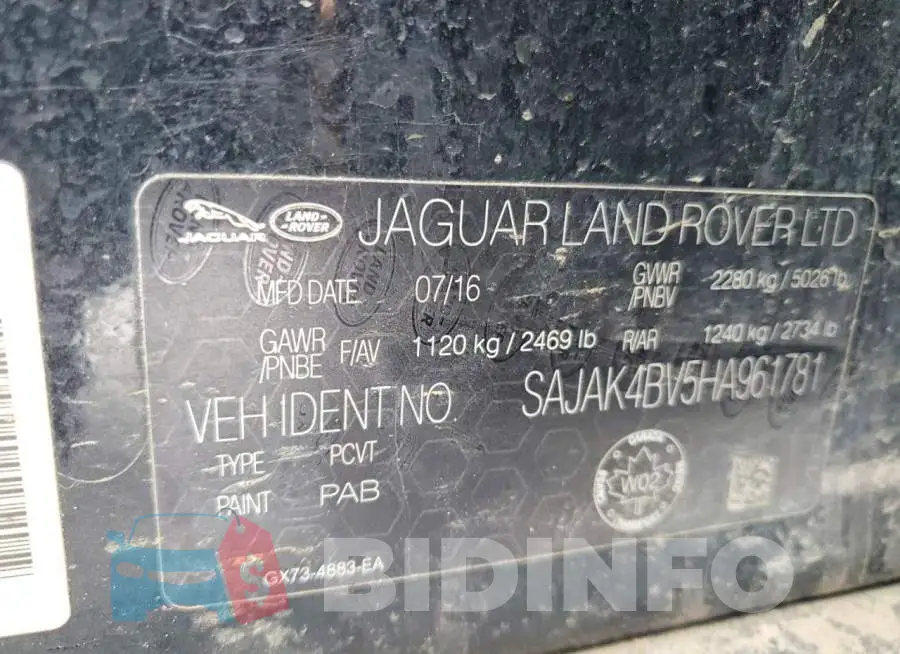 SAJAK4BV5HA961781 Photo# 12