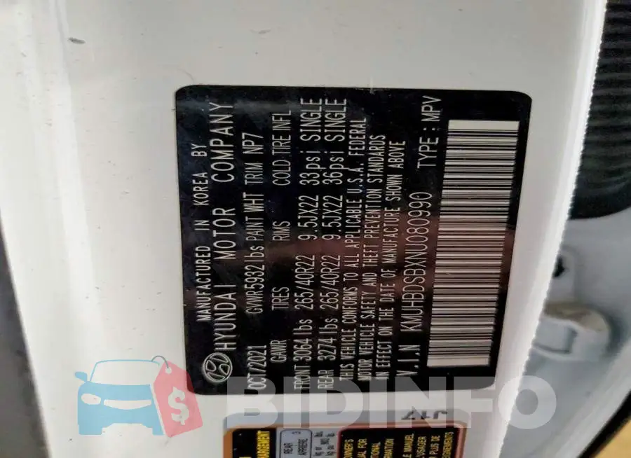 KMUHBDSBXNU080990 Photo# 13