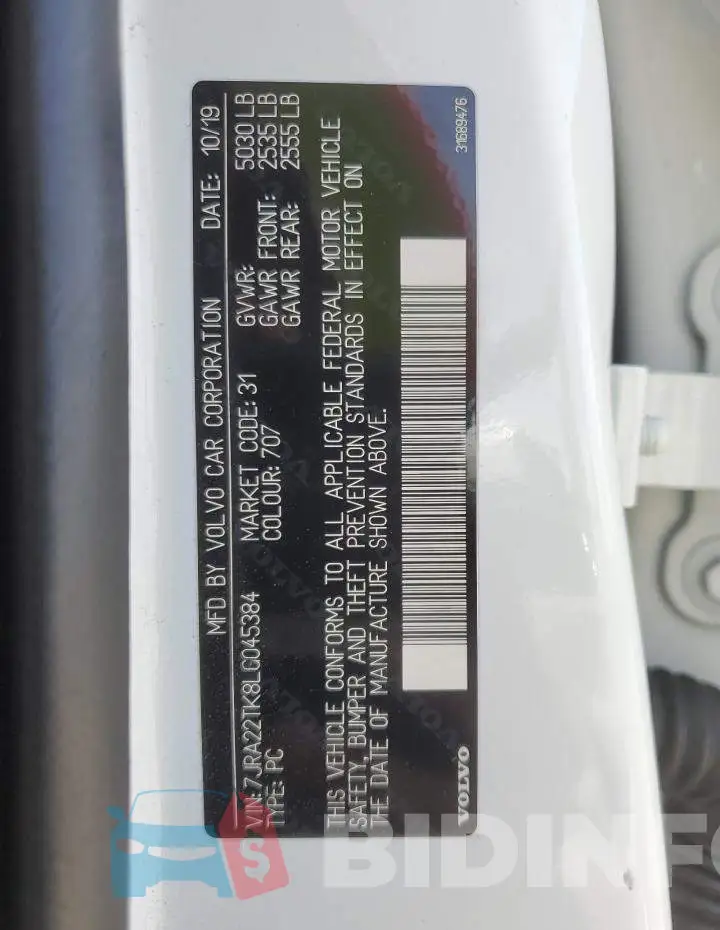 7JRA22TK8LG045384 Photo# 13