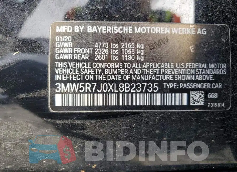3MW5R7J0XL8B23735 Photo# 12