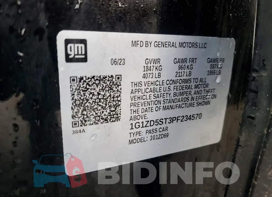 1G1ZD5ST3PF234570 Photo# 13