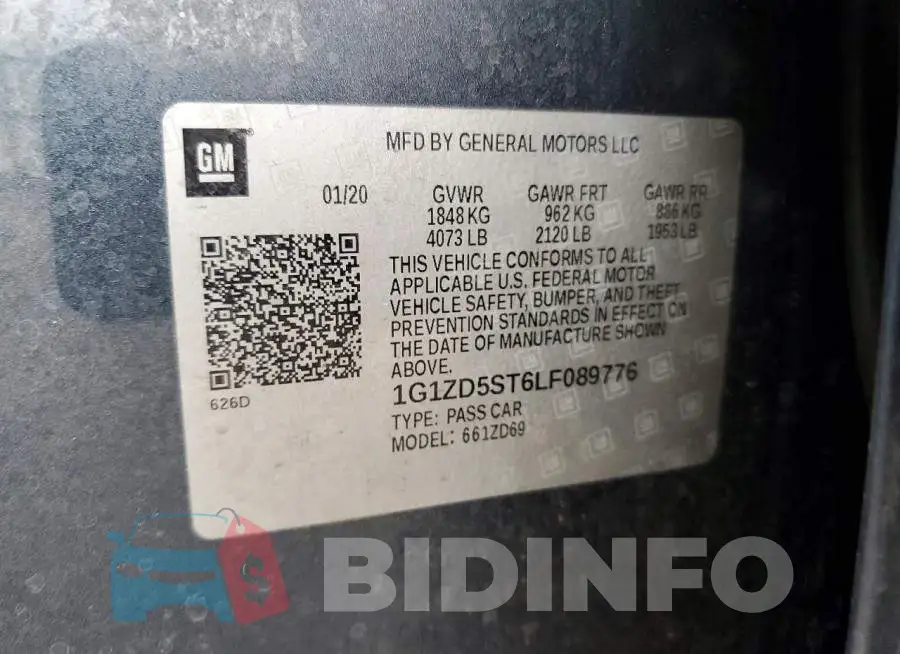1G1ZD5ST6LF089776 Photo# 12