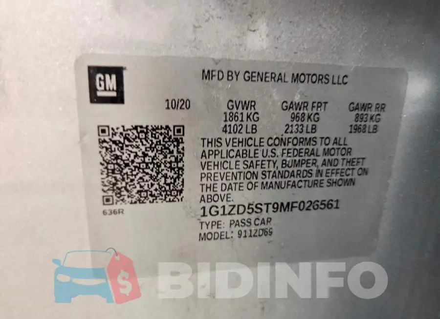 1G1ZD5ST9MF026561 Photo# 12