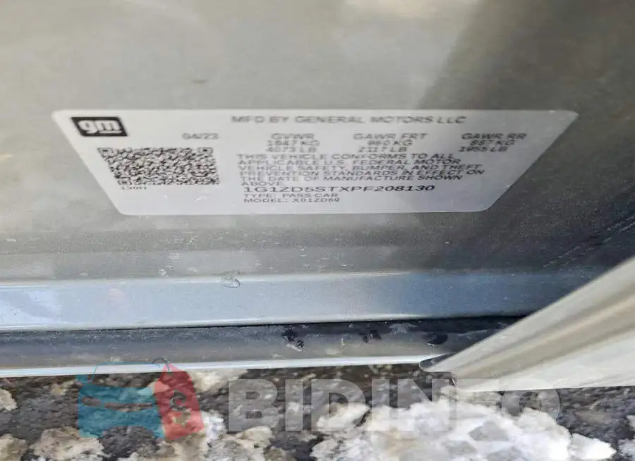 1G1ZD5STXPF208130 Photo# 13
