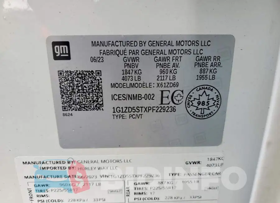 1G1ZD5STXPF229236 Photo# 12