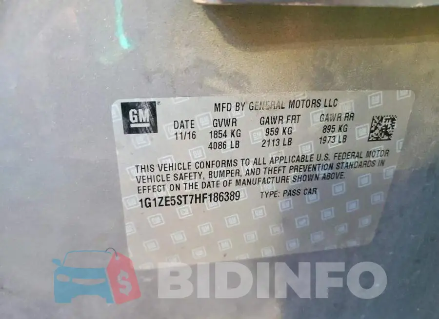1G1ZE5ST7HF186389 Photo# 12