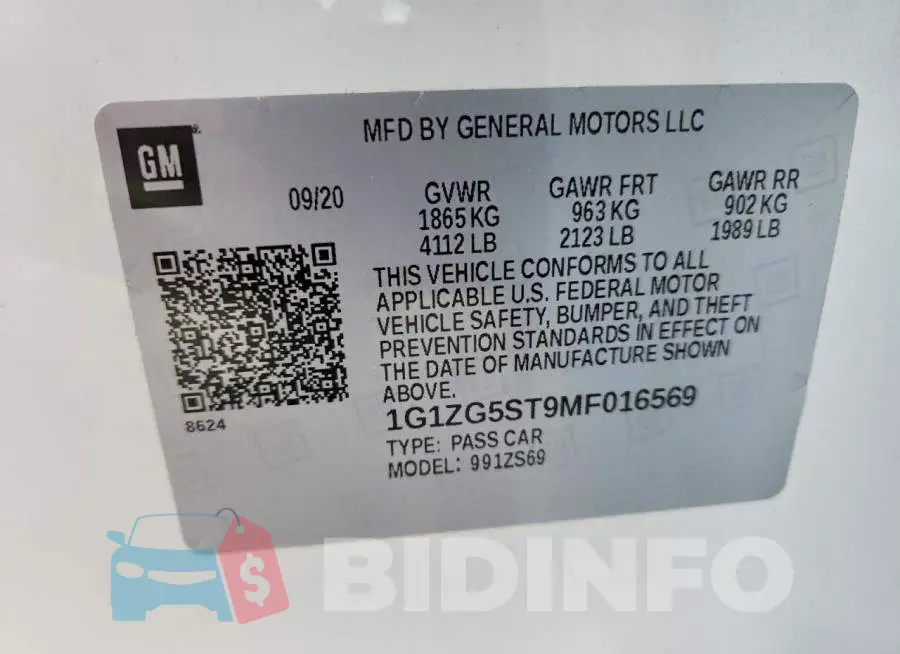 1G1ZG5ST9MF016569 Photo# 13