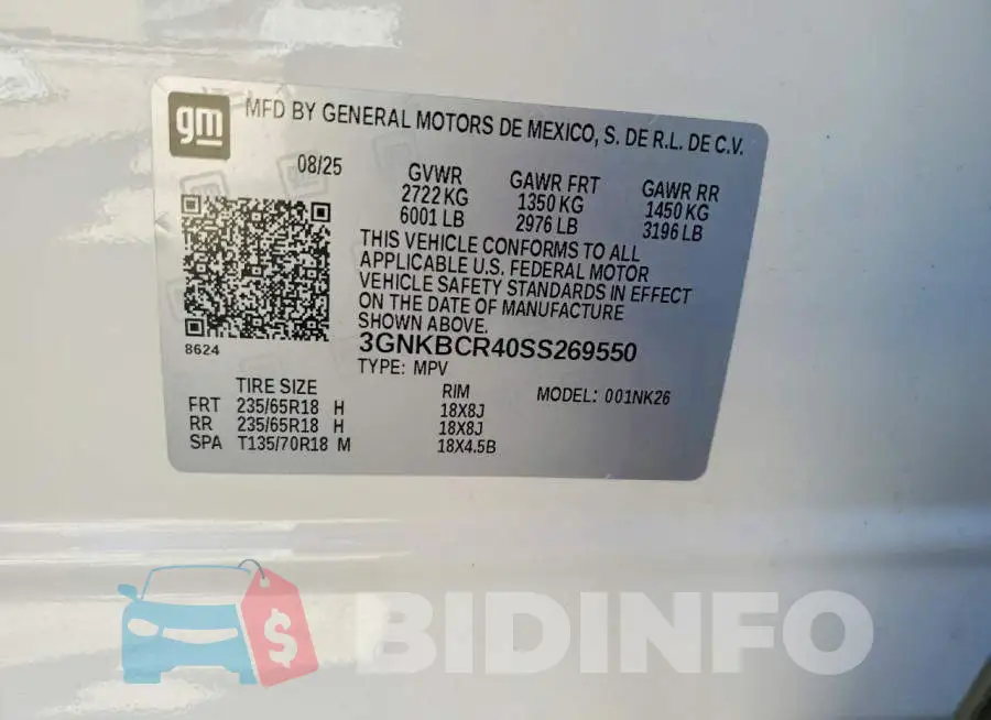 3GNKBCR40SS269550 Photo# 13