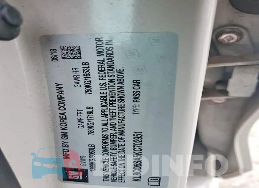 KL8CD6SA5KC702951 Photo# 12