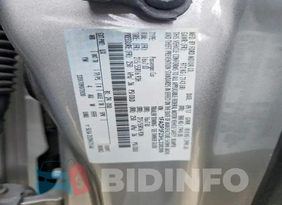 1FADP3F23HL338399 Photo# 12