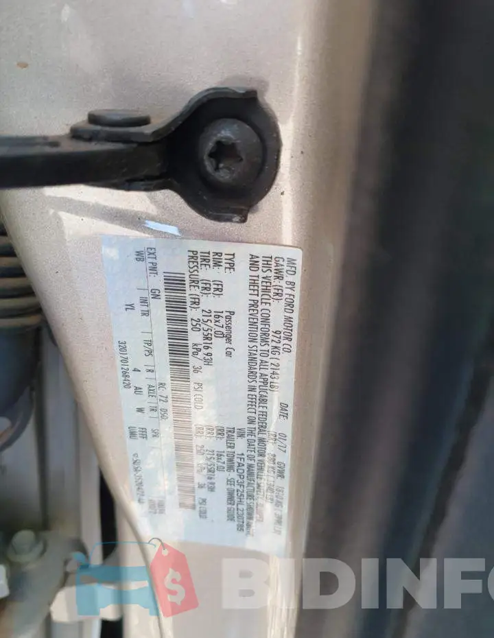 1FADP3F25HL230785 Photo# 12