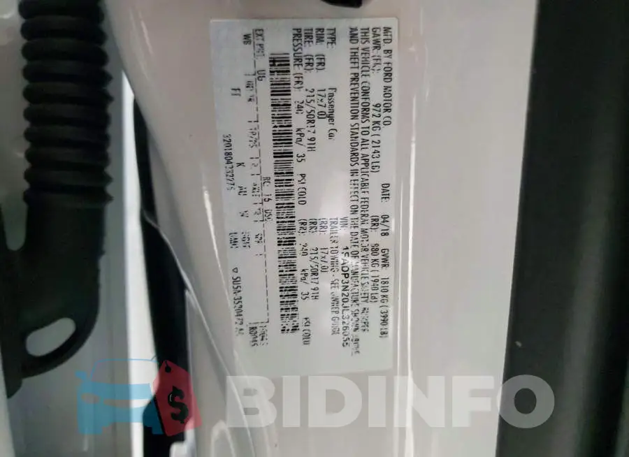 1FADP3N20JL326055 Photo# 12