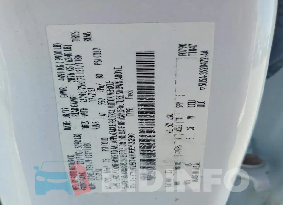 1FT7W2BT4HEE63290 Photo# 12