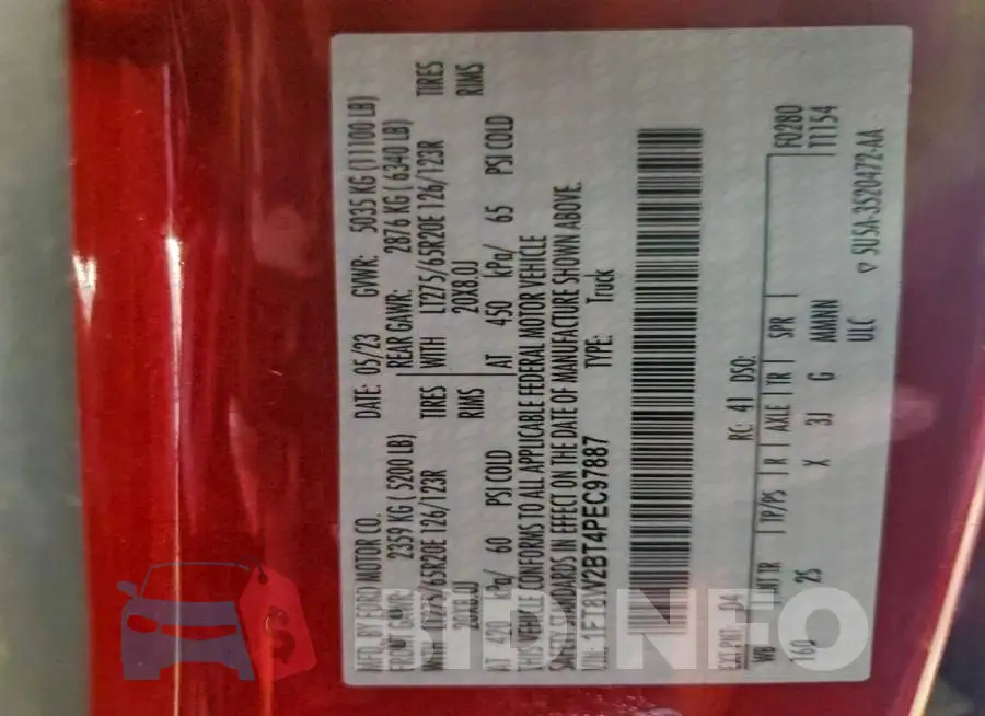 1FT8W2BT4PEC97887 Photo# 13