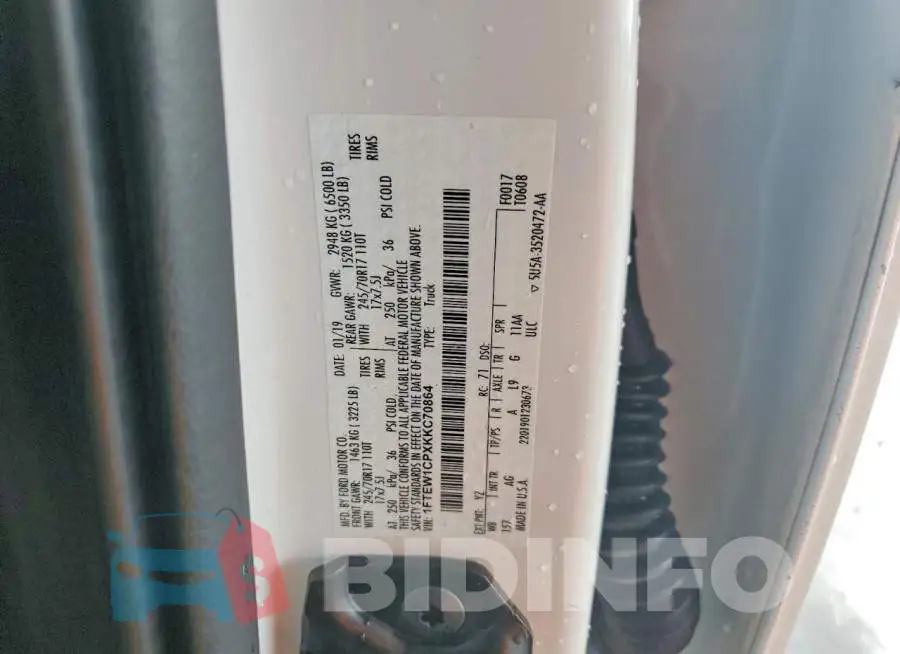 1FTEW1CPXKKC70864 Photo# 12