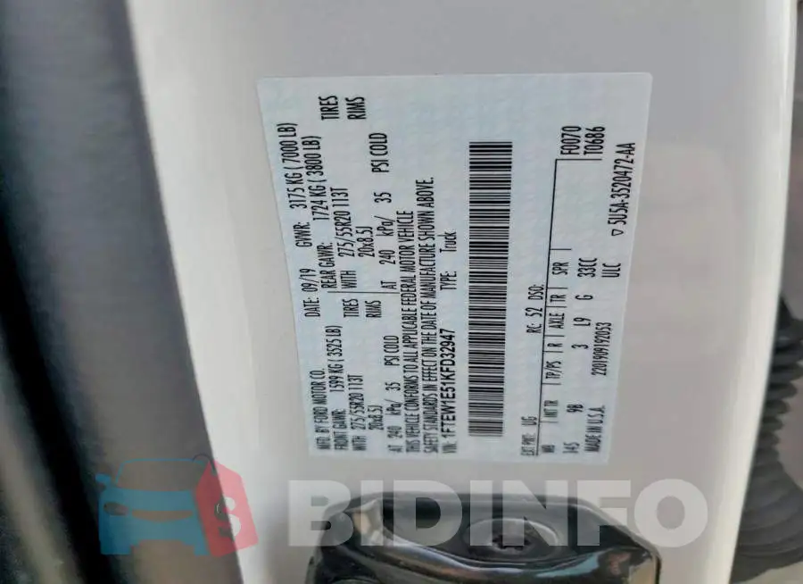 1FTEW1E51KFD32947 Photo# 12