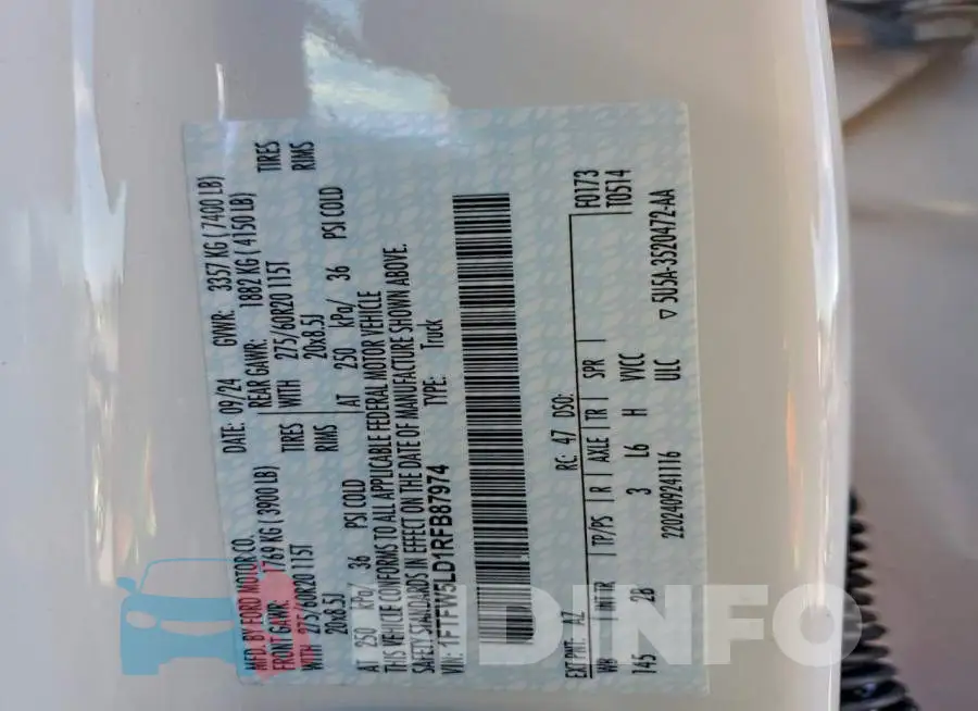1FTFW5LD1RFB87974 Photo# 13