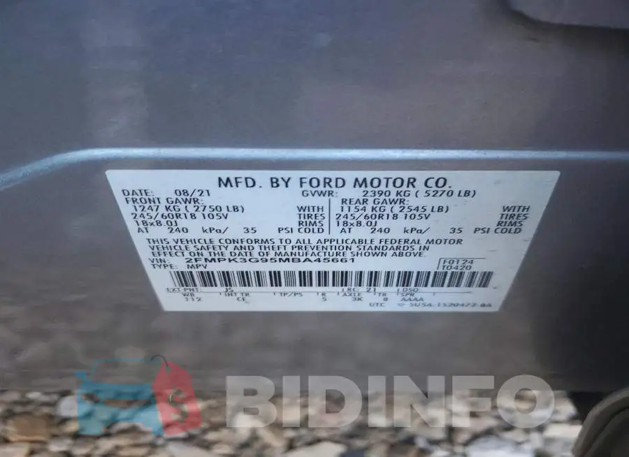 2FMPK3G95MBA45661 Photo# 14