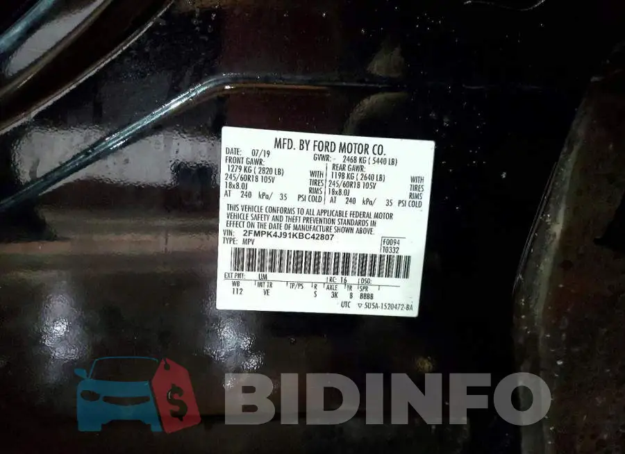 2FMPK4J91KBC42807 Photo# 13