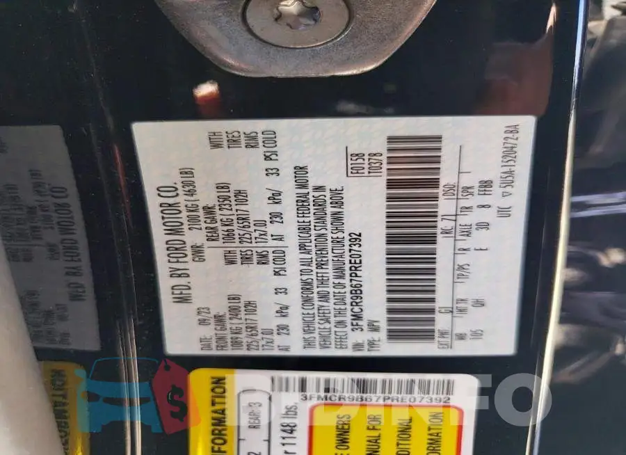 3FMCR9B67PRE07392 Photo# 12