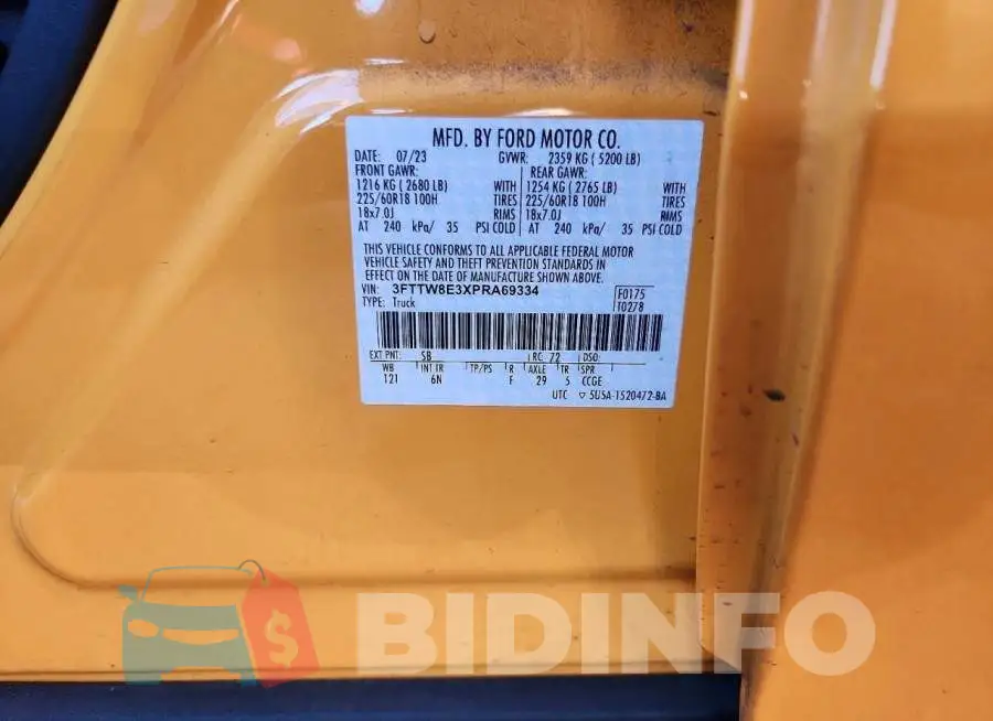 3FTTW8E3XPRA69334 Photo# 12