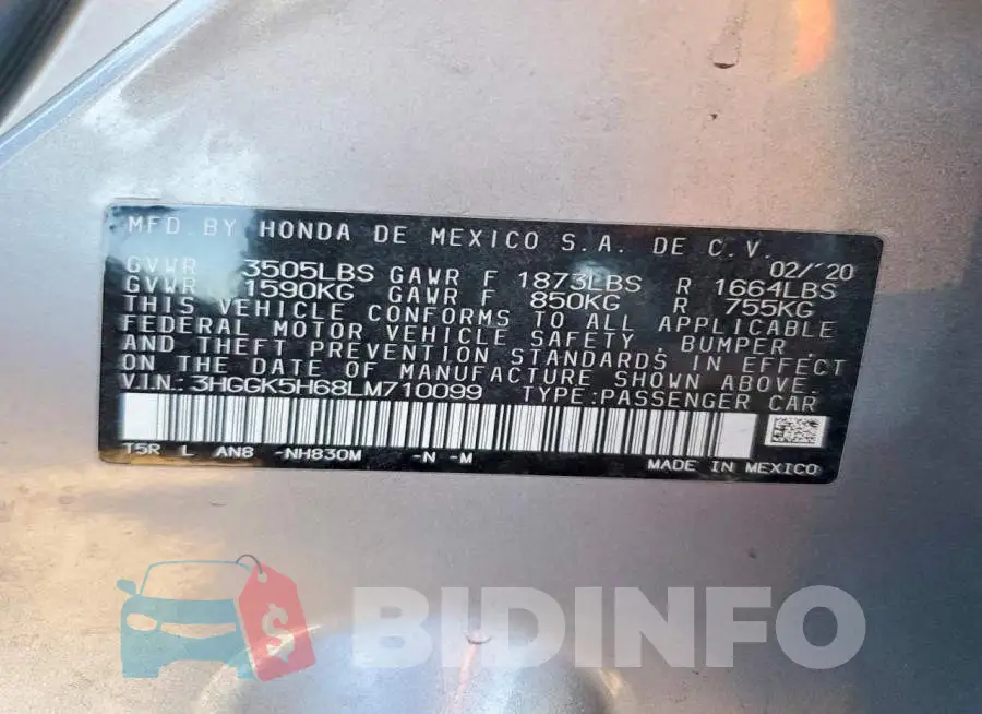 3HGGK5H68LM710099 Photo# 12