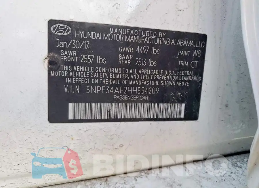 5NPE34AF2HH554209 Photo# 12