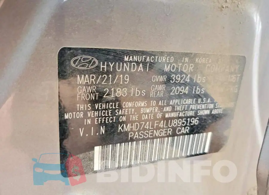 KMHD74LF4LU895196 Photo# 12