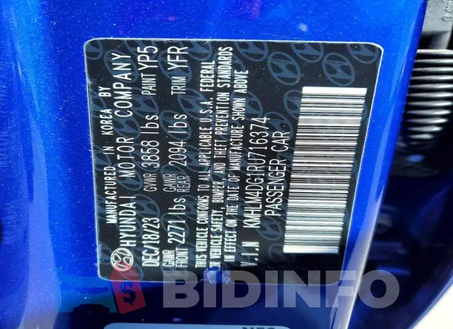 KMHLM4DG1RU716374 Photo# 12