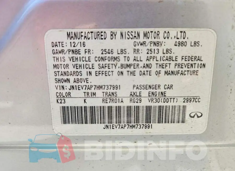 JN1EV7AP7HM737991 Photo# 12