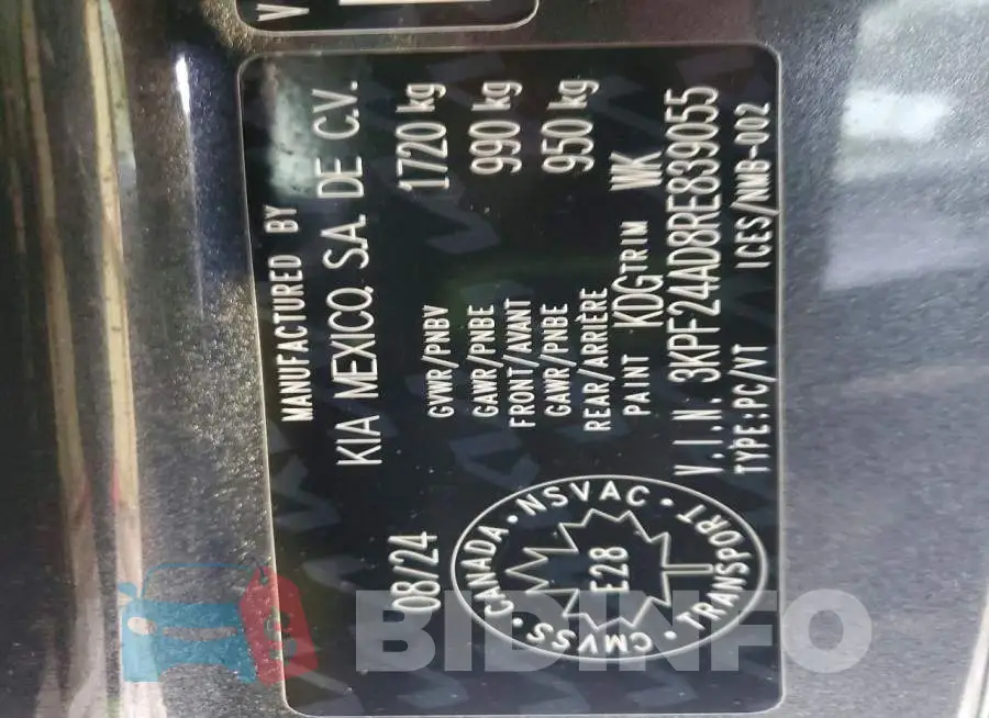 3KPF24AD8RE839055 Photo# 13