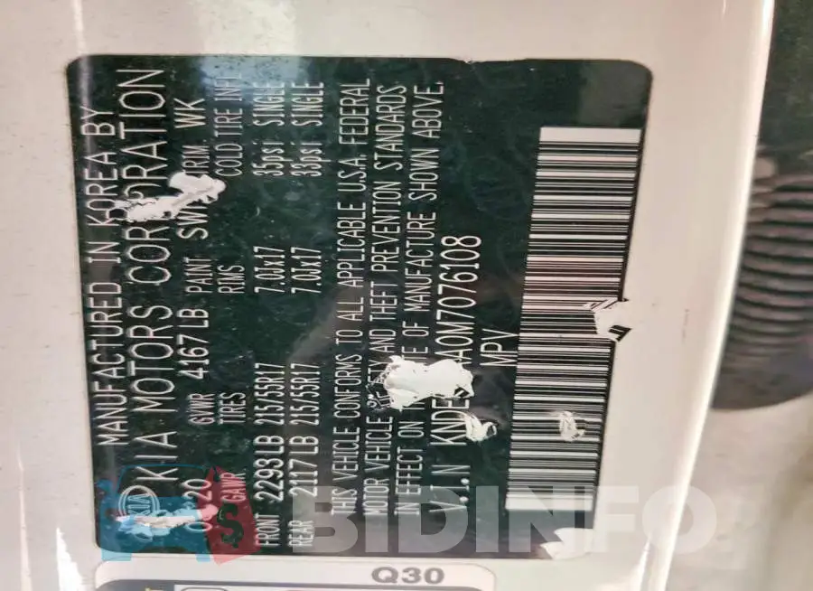 KNDERCAA0M7076108 Photo# 13