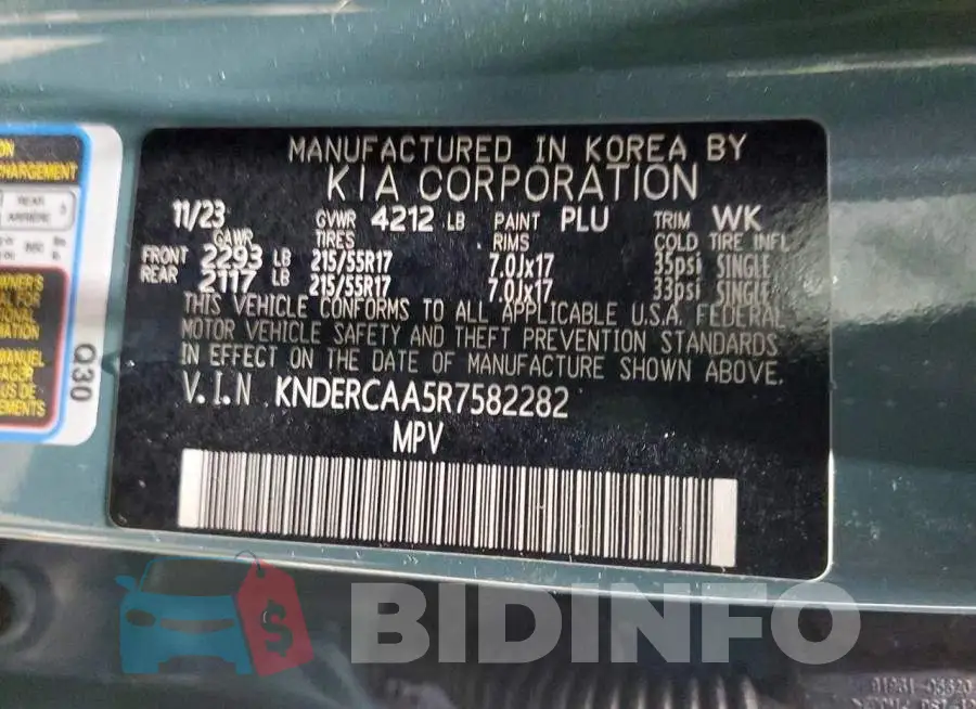 KNDERCAA5R7582282 Photo# 13
