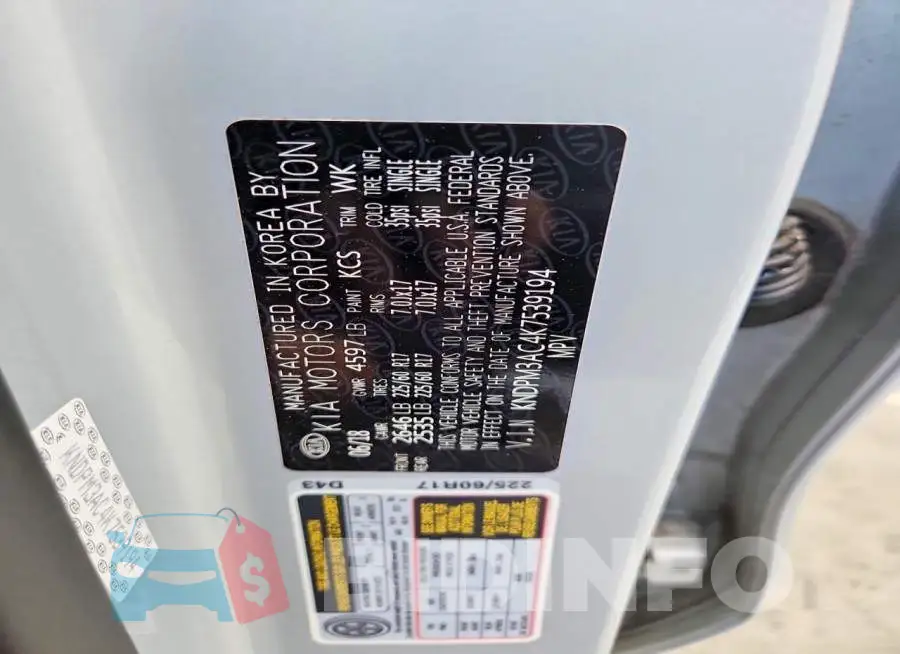 KNDPM3AC4K7539194 Photo# 13