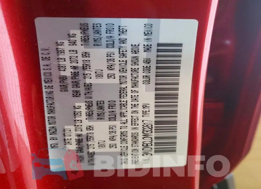 3MVDMBCL0MM302817 Photo# 13