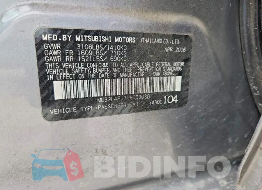 ML32F4FJ7HH003038 Photo# 12