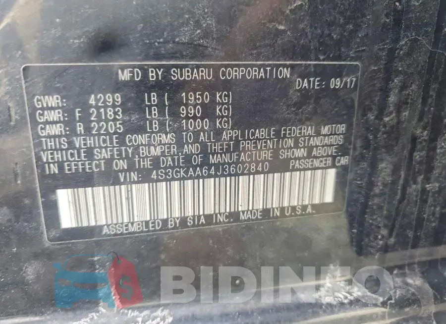 4S3GKAA64J3602840 Photo# 12
