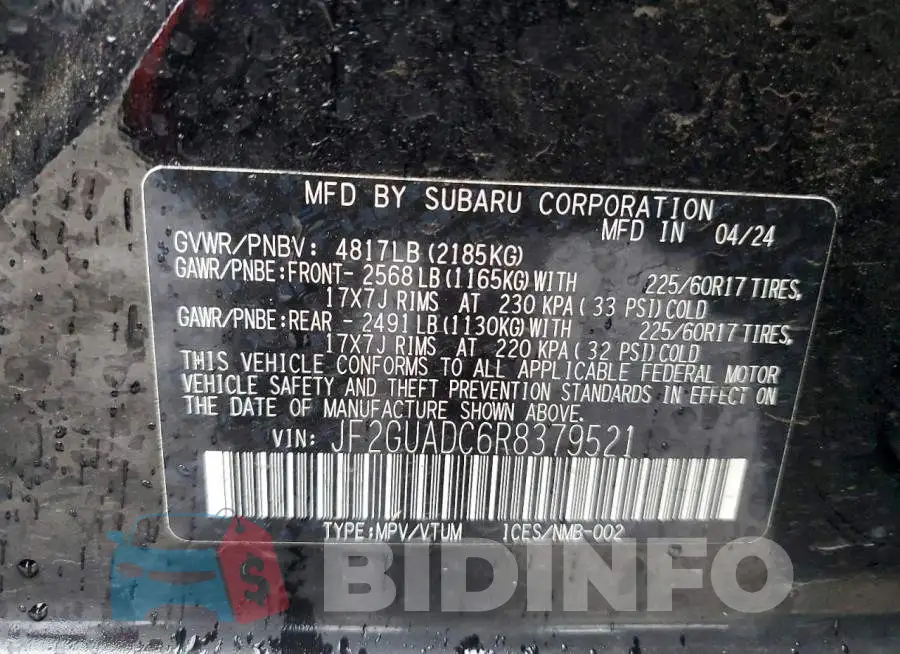 JF2GUADC6R8379521 Photo# 13