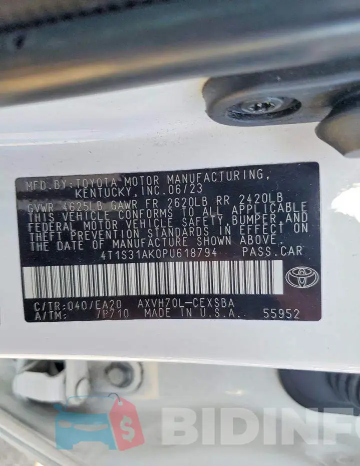 4T1S31AK0PU618794 Photo# 13