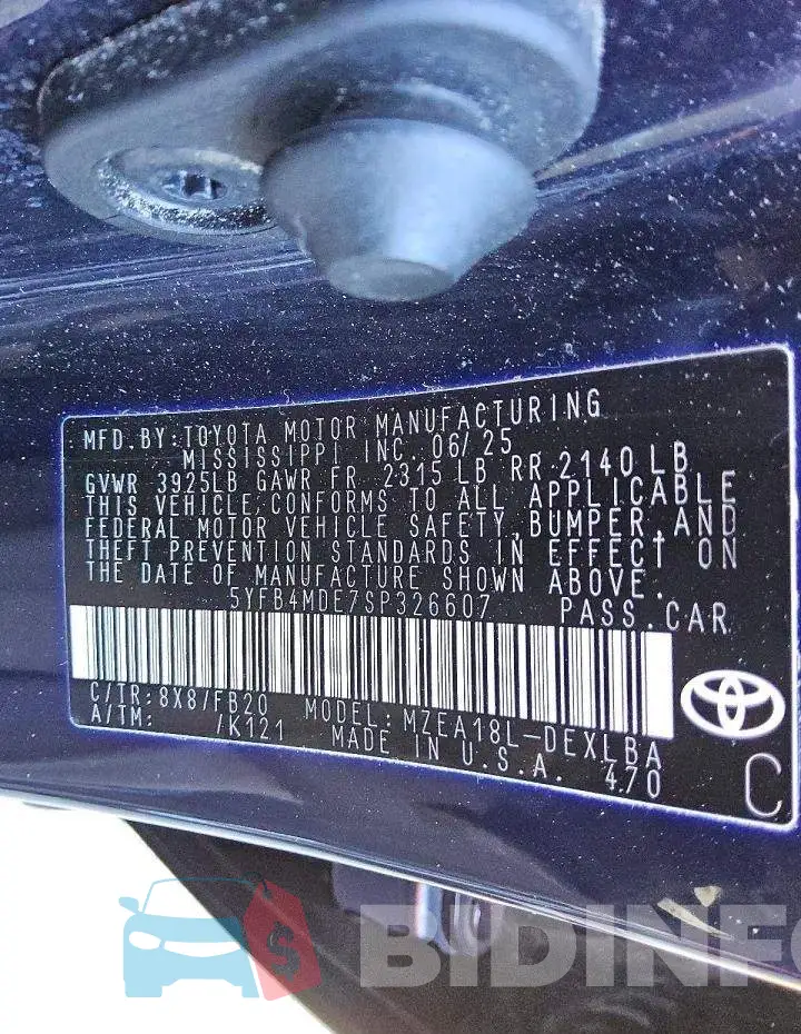 5YFB4MDE7SP326607 Photo# 12