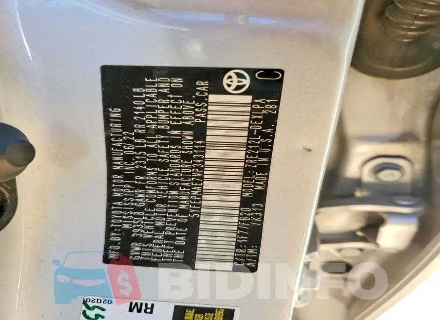 5YFEPMAE7NP343114 Photo# 12