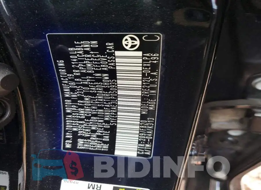 5YFEPRAE3LP050935 Photo# 12