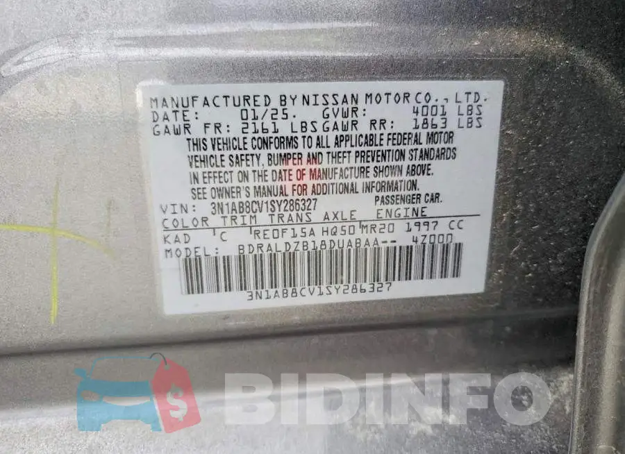 3N1AB8CV1SY286327 Photo# 12