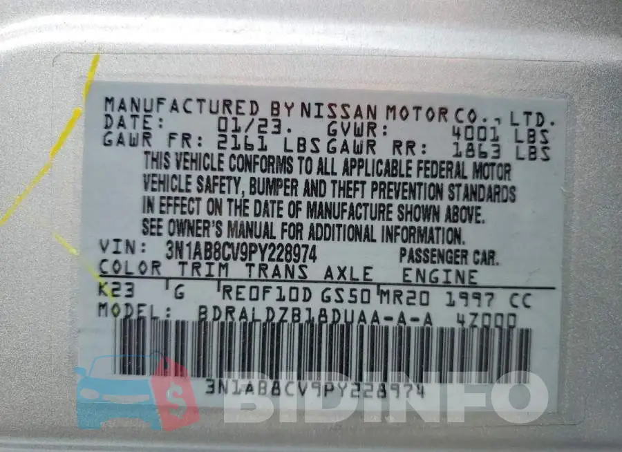 3N1AB8CV9PY228974 Photo# 12