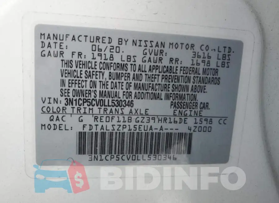 3N1CP5CV0LL530346 Photo# 14