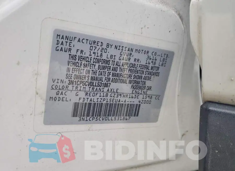 3N1CP5CV0LL531867 Photo# 12