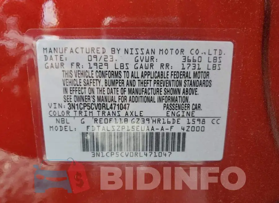 3N1CP5CV0RL471047 Photo# 13