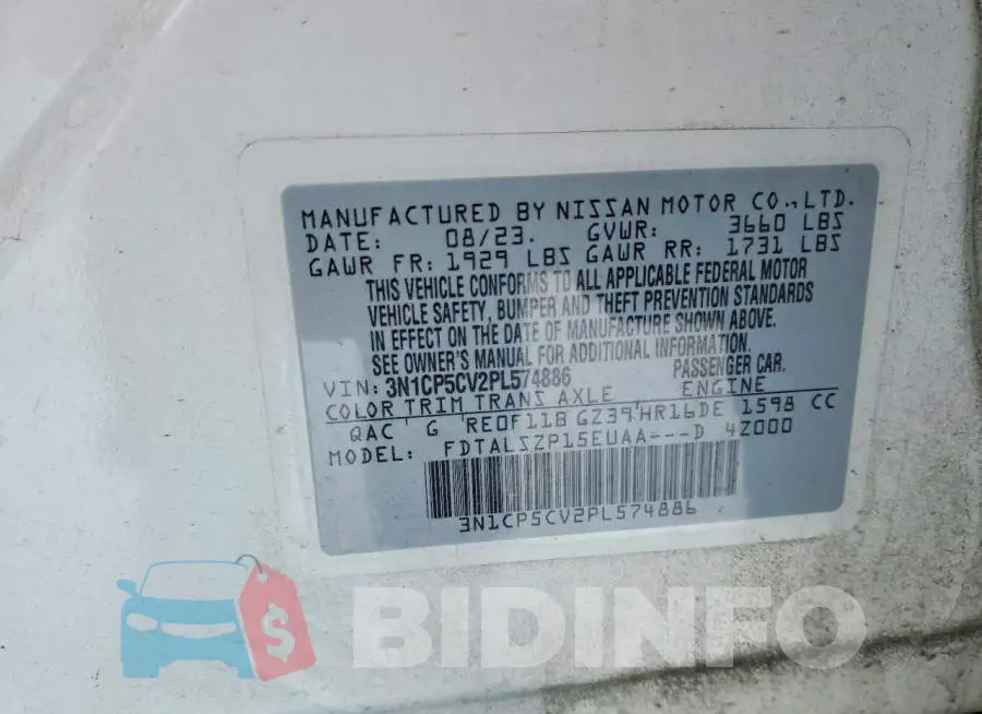 3N1CP5CV2PL574886 Photo# 13