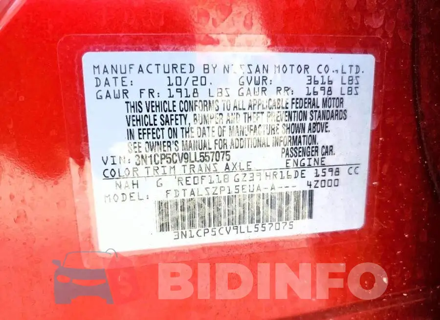 3N1CP5CV9LL557075 Photo# 13