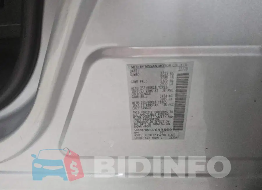 5N1DR2BN9LC649869 Photo# 13